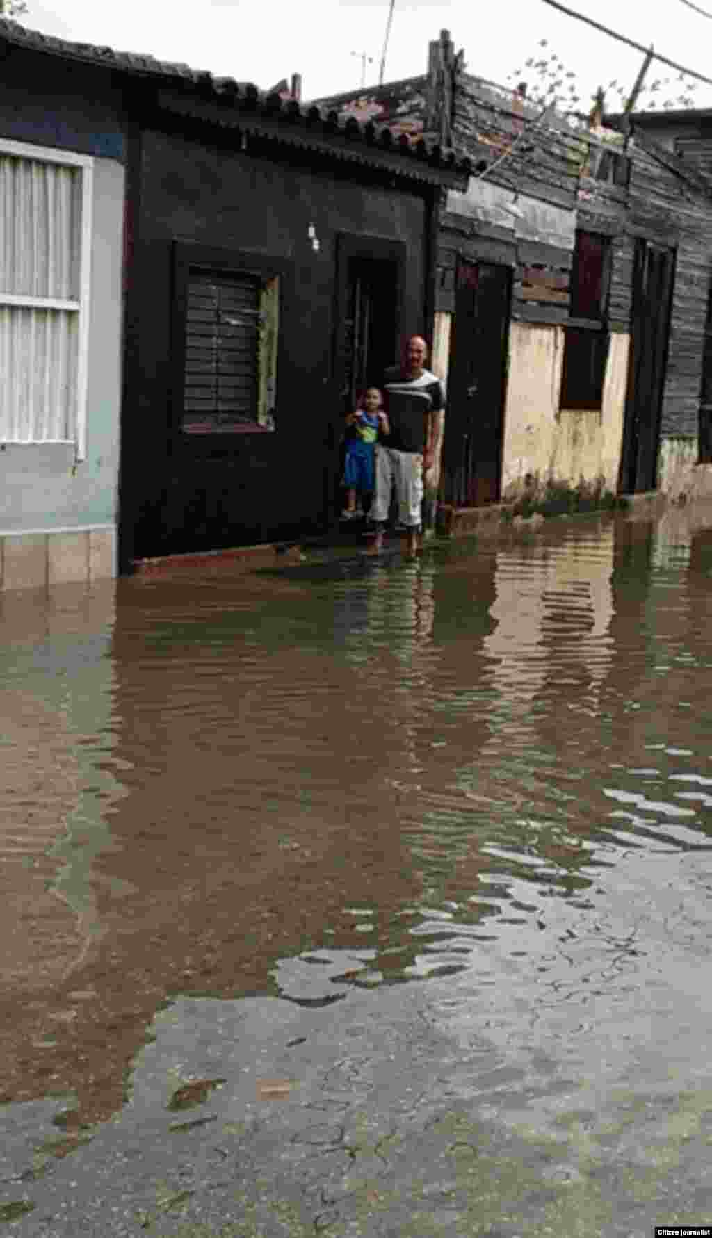 Inundación en Sagua La Grande /foto Didier Martínez