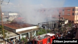 Incendio en Guantánamo desde la mirada de un reportero ciudadano integrante de la Unión Patriótica de Cuba